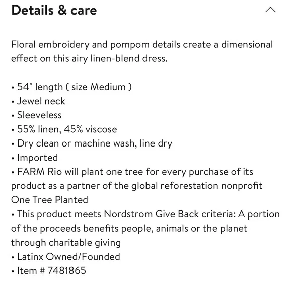 ❌SOLD Farm Rio Linen Blend Midi dress - Picture 12 of 14